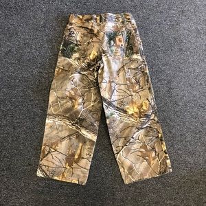 Child’s Carhartt pants canvas camo